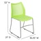 Flash Furniture Green Plastic Stack Chair RUT-498A-GN-GG - alternate 8